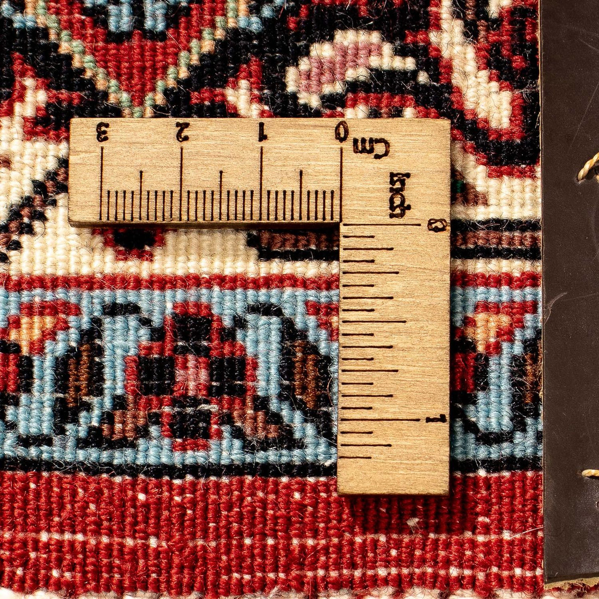 Tapis de couloir Tapis persan - Bidjar - 298 x 83 cm - rouge foncé