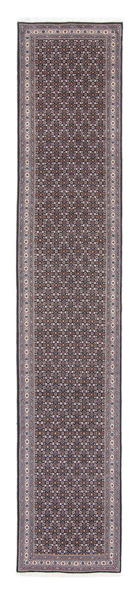 Tapis de couloir Tapis persan - Tabriz - 391 x 70 cm - gris