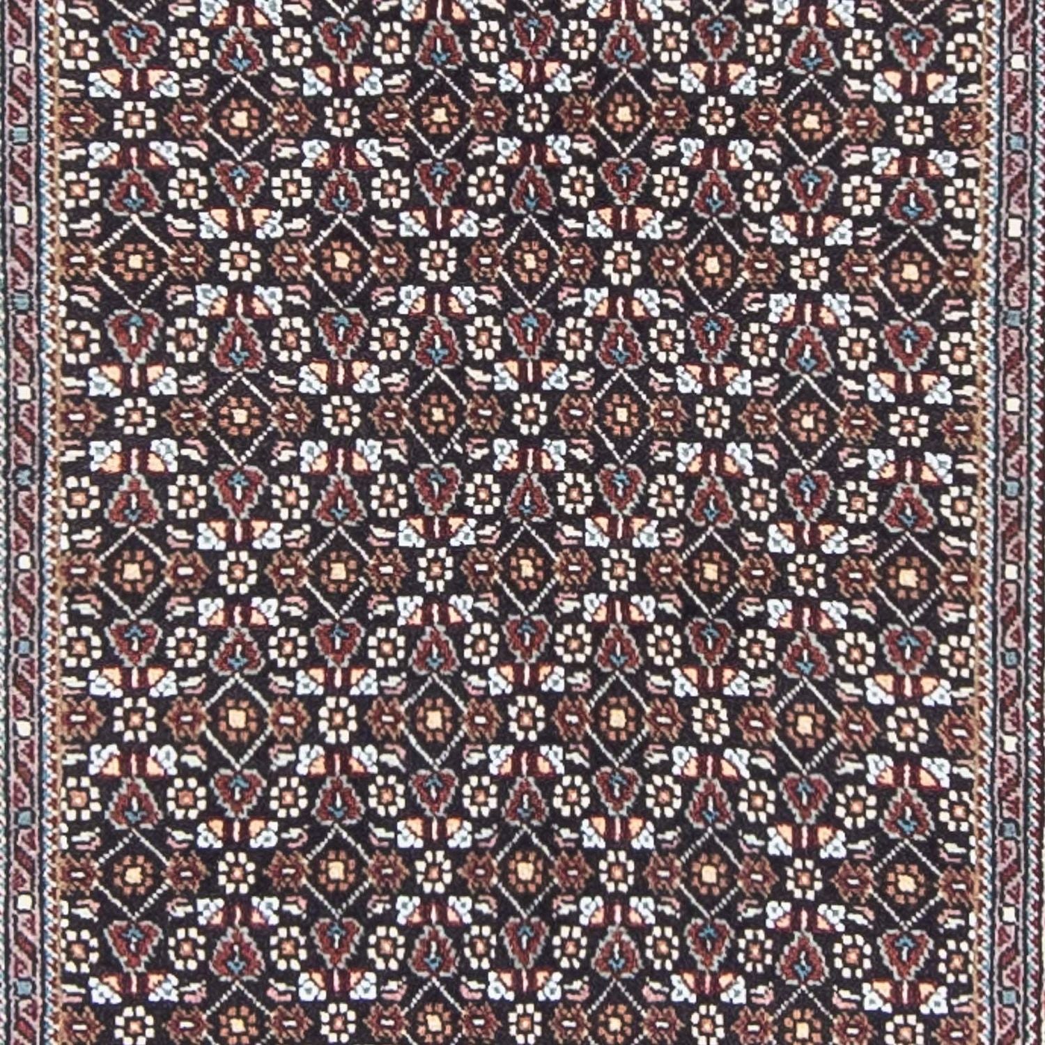 Tapis de couloir Tapis persan - Tabriz - 391 x 70 cm - gris