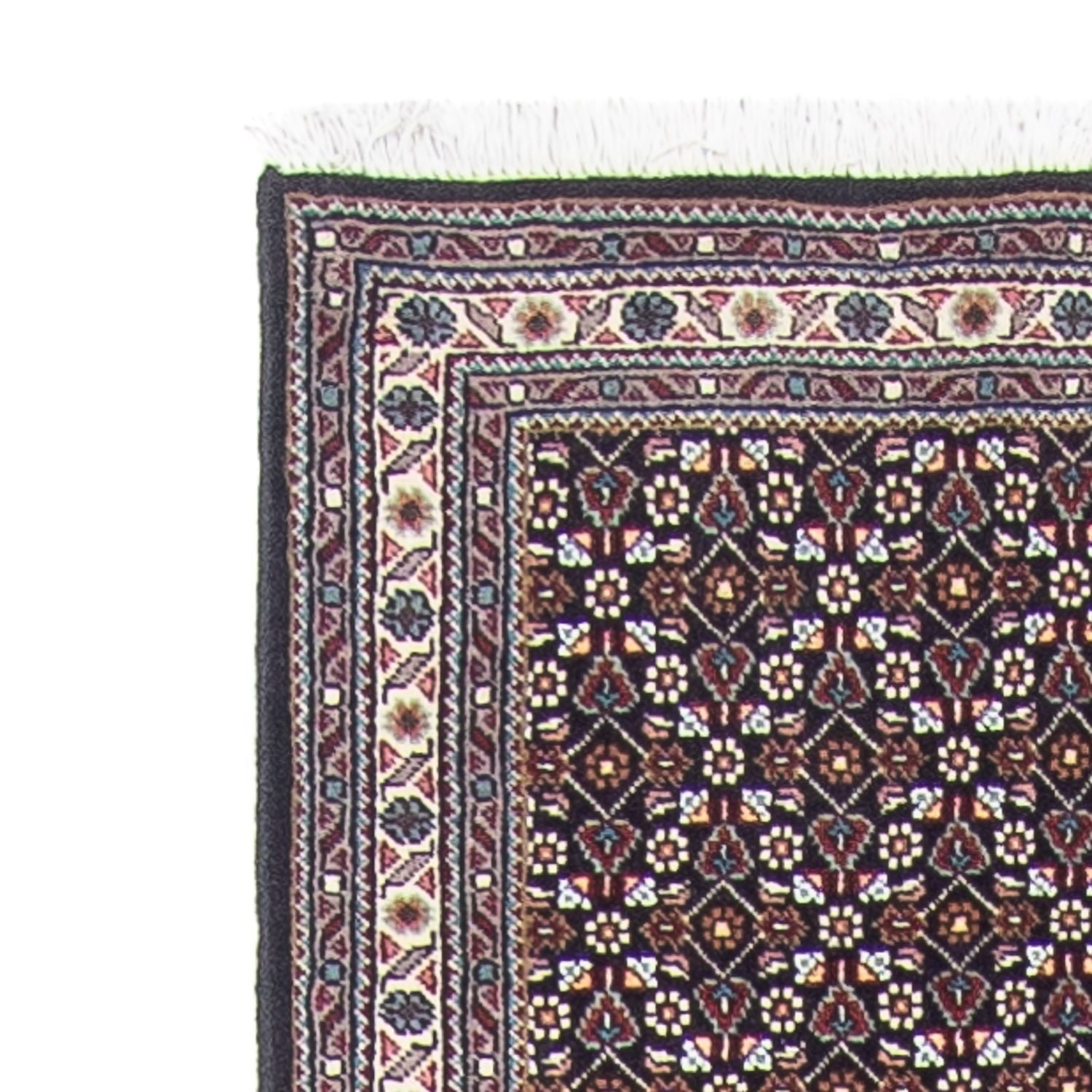 Tapis de couloir Tapis persan - Tabriz - 391 x 70 cm - gris