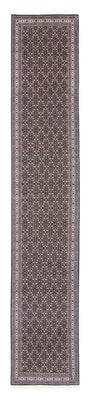 Tapis de couloir Tapis persan - Tabriz - 391 x 68 cm - gris