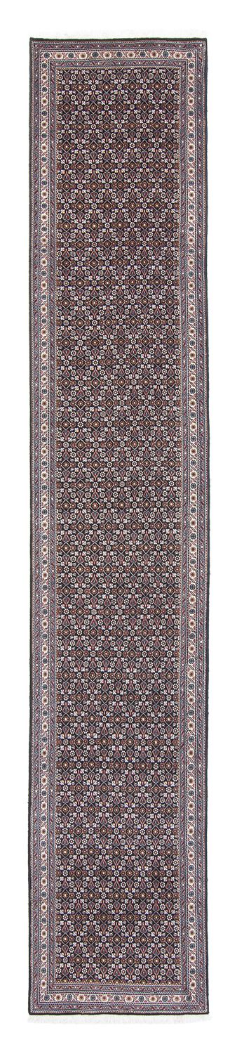 Tapis de couloir Tapis persan - Tabriz - 391 x 68 cm - gris