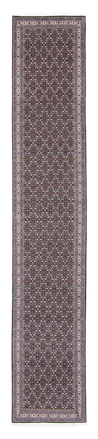 Tapis de couloir Tapis persan - Tabriz - 391 x 68 cm - gris