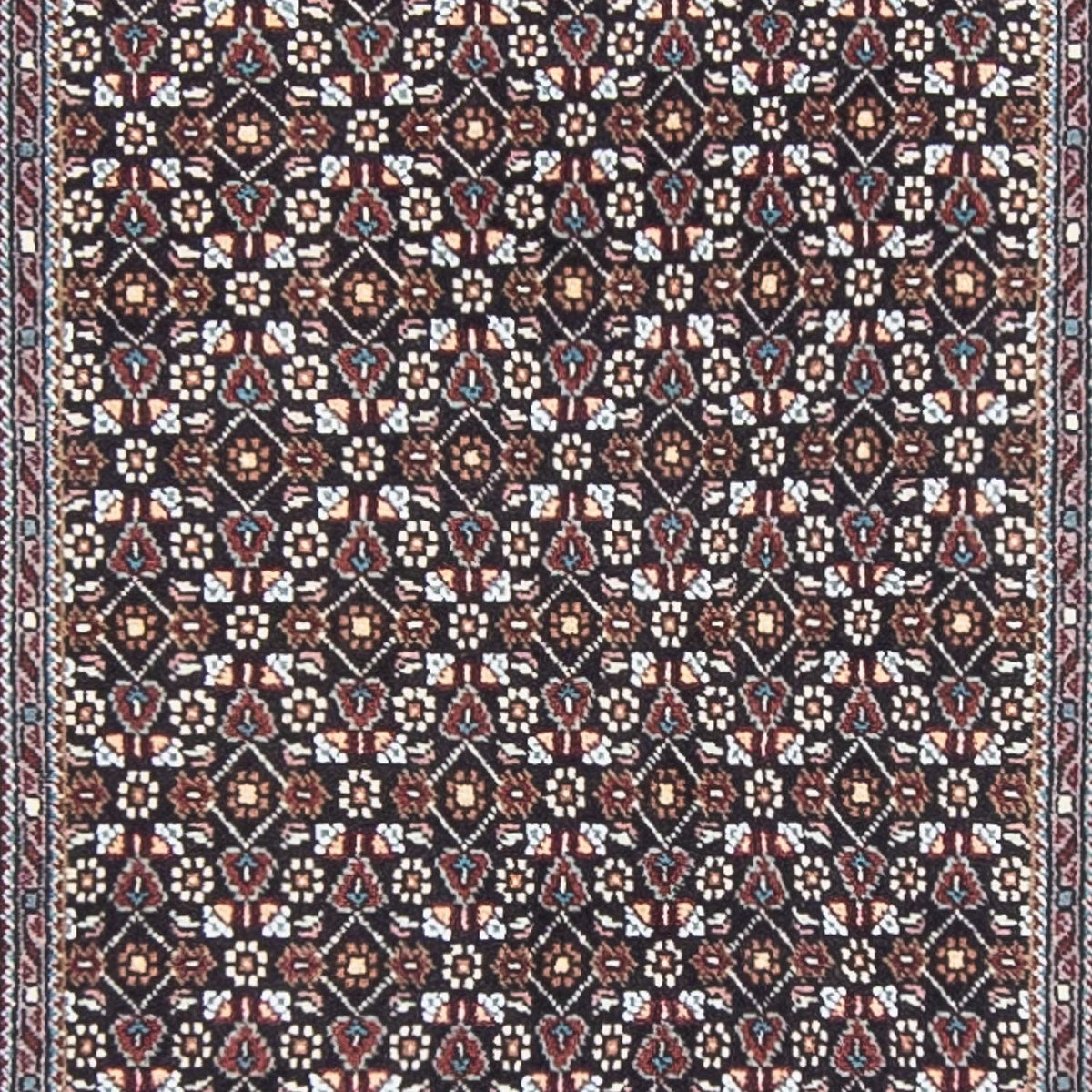 Tapis de couloir Tapis persan - Tabriz - 391 x 68 cm - gris