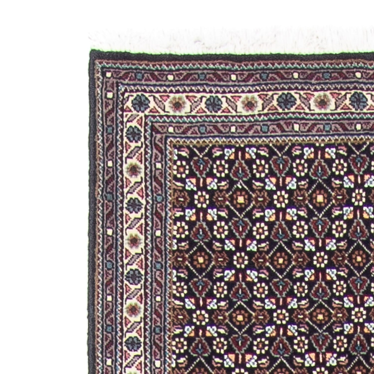 Tapis de couloir Tapis persan - Tabriz - 391 x 68 cm - gris