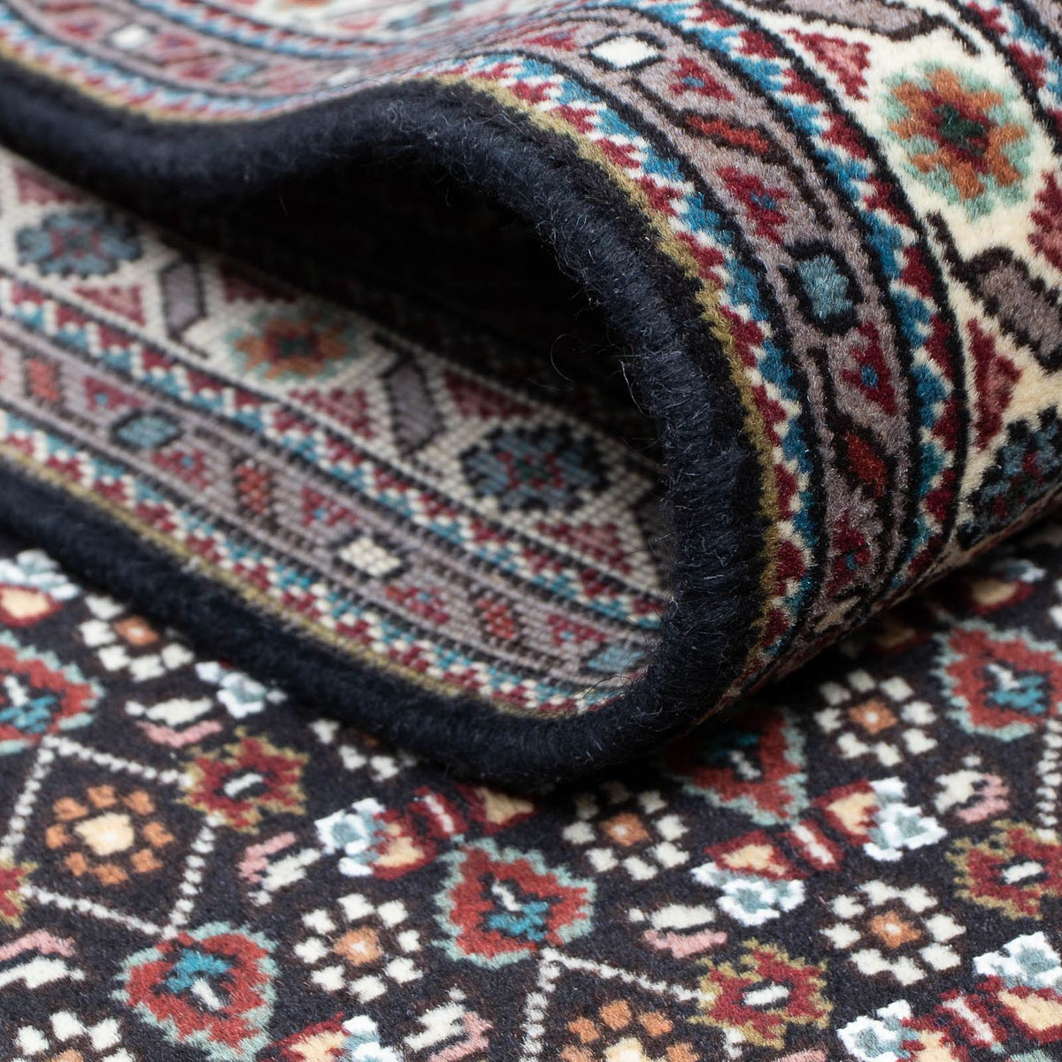 Tapis de couloir Tapis persan - Tabriz - 391 x 68 cm - gris