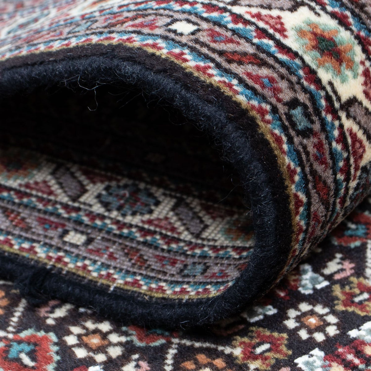 Tapis de couloir Tapis persan - Tabriz - 392 x 67 cm - gris