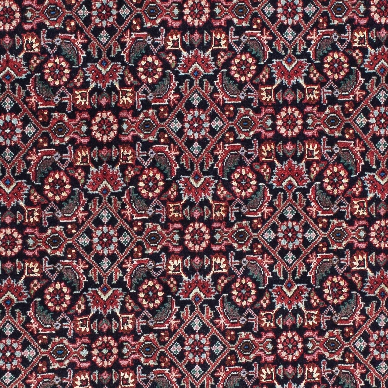 Tapis de couloir Tapis persan - Bidjar - 196 x 74 cm - bleu foncé