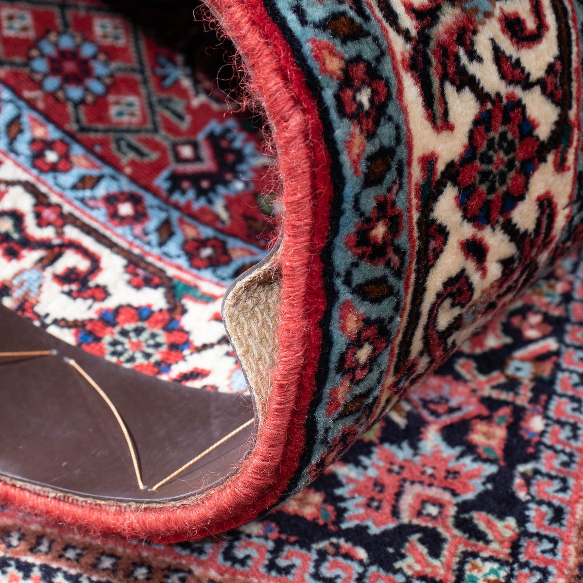 Tapis de couloir Tapis persan - Bidjar - 279 x 73 cm - rouge clair