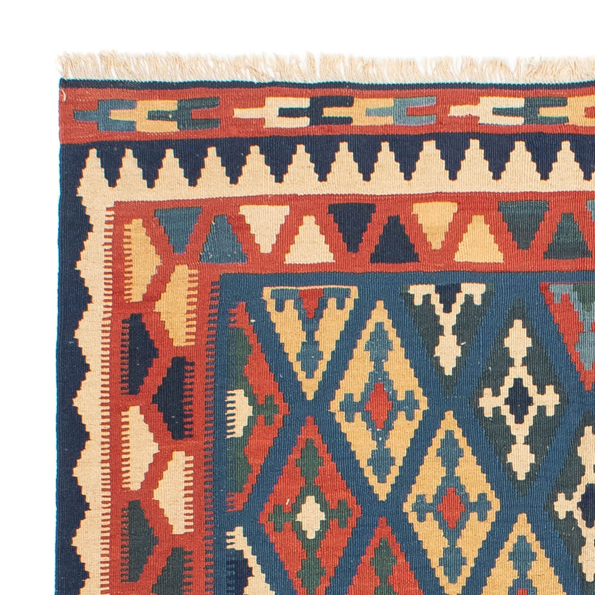 Tapis Kelim - Oriental - 174 x 148 cm - bleu