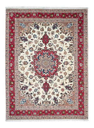 Tapis persan - Tabriz - Royal - 212 x 154 cm - beige