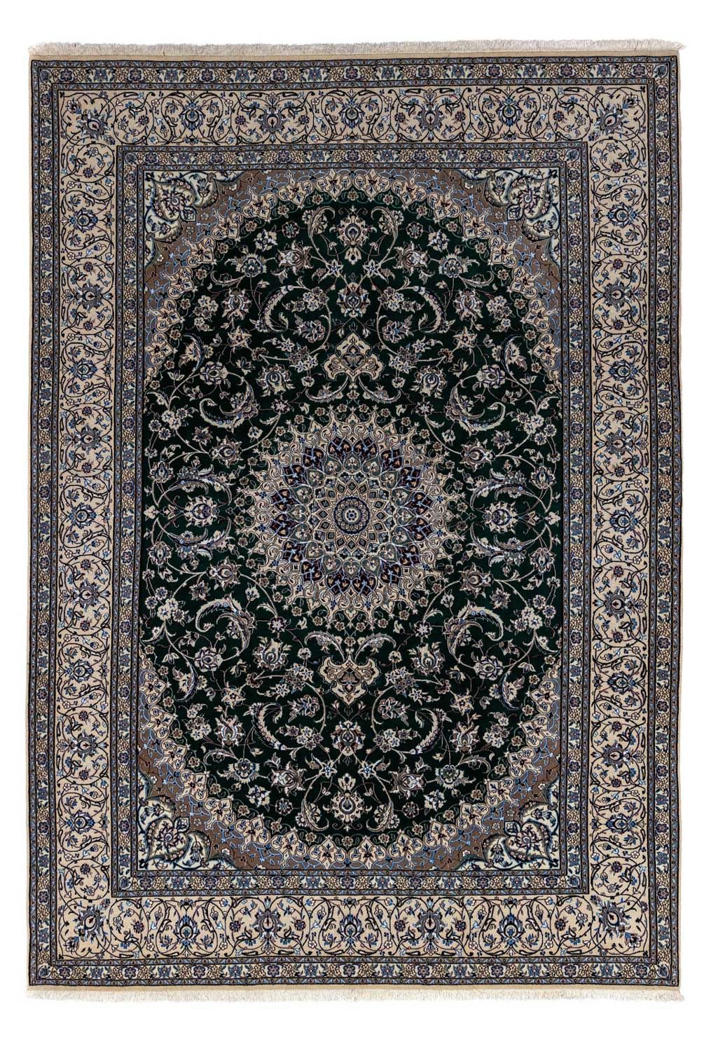 Tapis persan - Ghom - 352 x 241 cm - noir