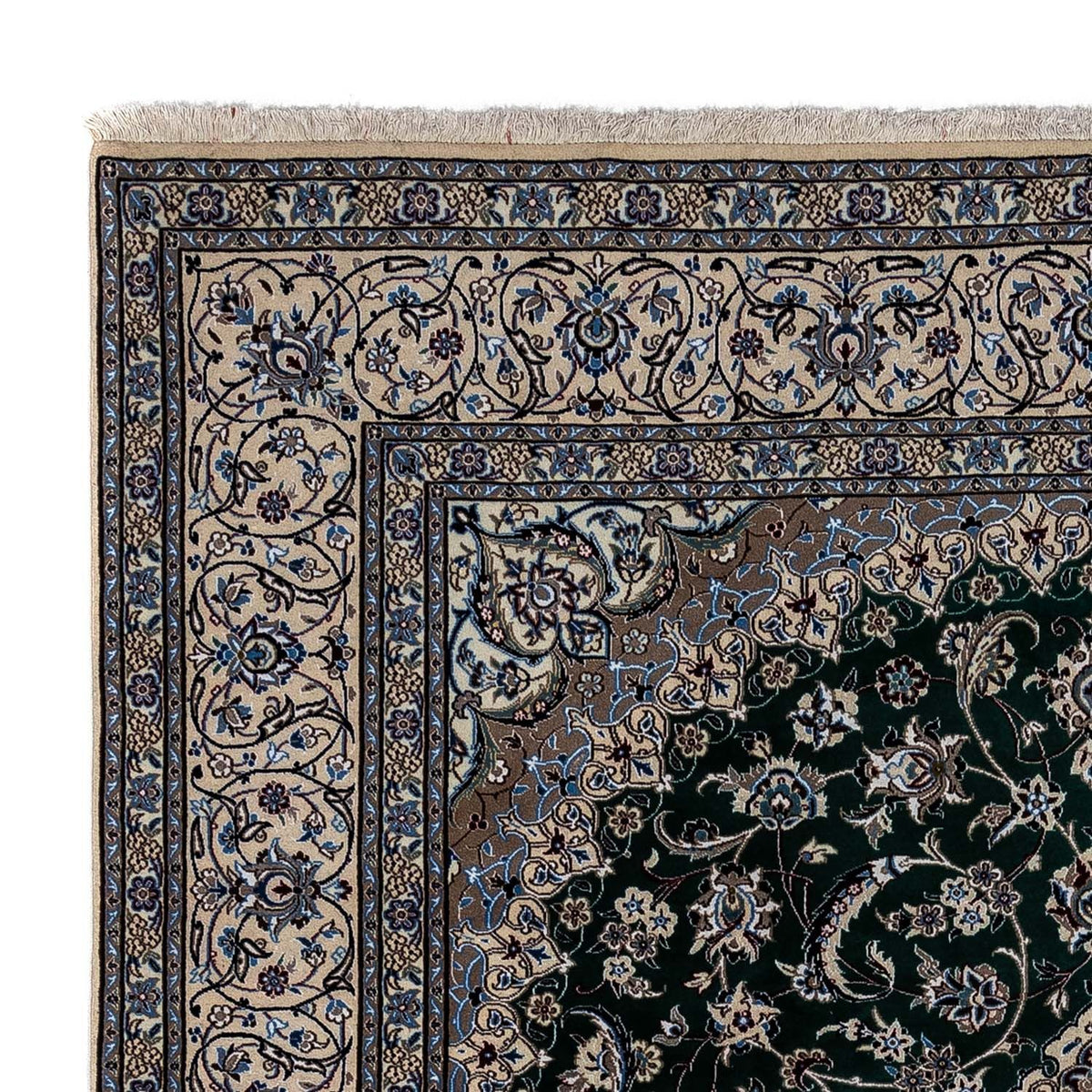 Tapis persan - Ghom - 352 x 241 cm - noir