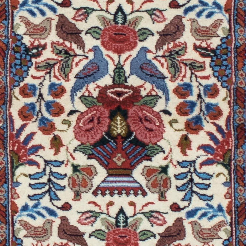 Tapis de couloir Tapis persan - Ghom - 160 x 49 cm - beige