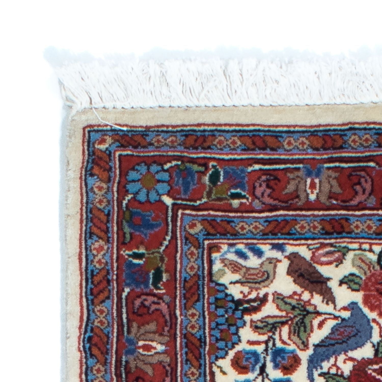Tapis de couloir Tapis persan - Ghom - 160 x 49 cm - beige