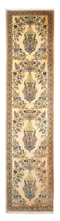 Tapis de couloir Tapis persan - Royal - 292 x 70 cm - beige