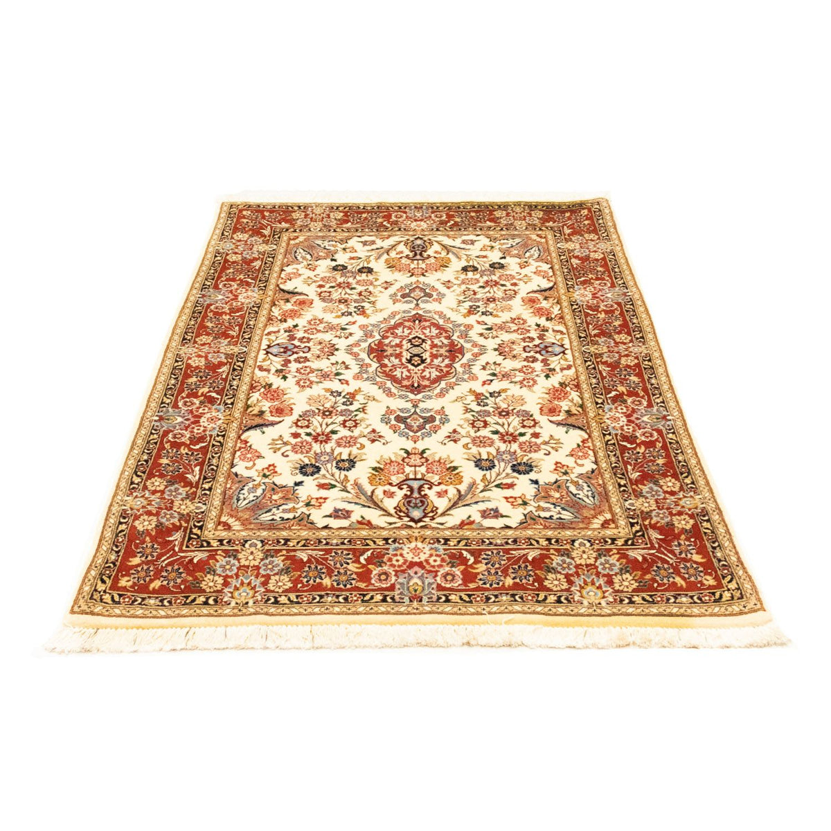 Tapis persan - Ghom - 164 x 105 cm - beige