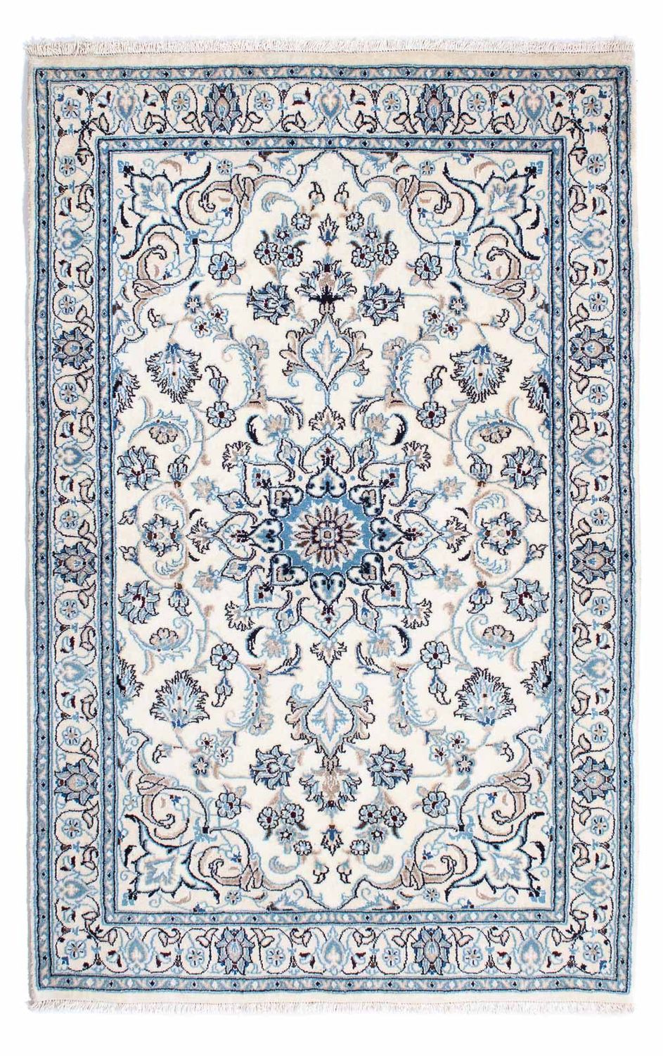 Tapis persan - Nain - Royal - 195 x 124 cm - beige