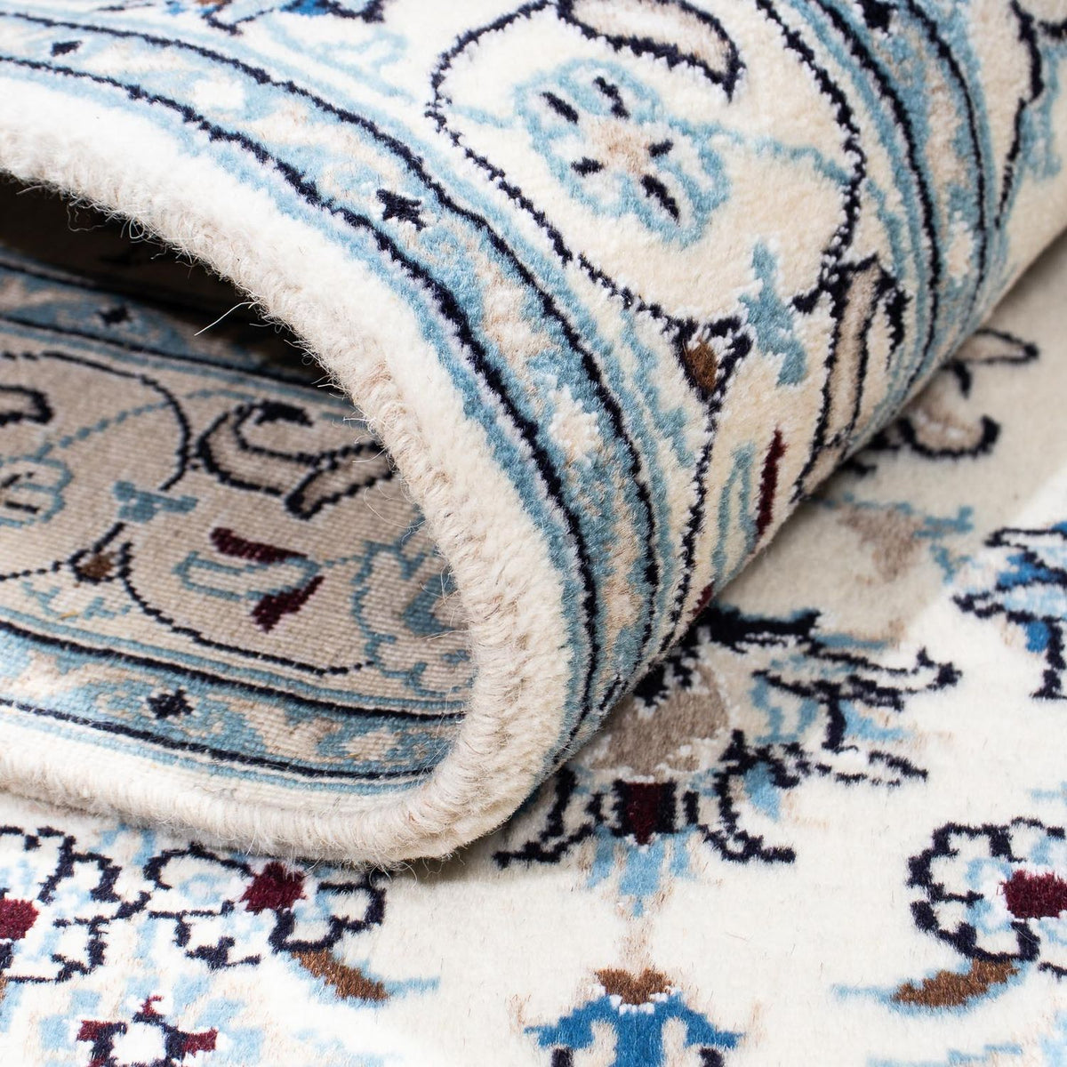 Tapis persan - Nain - Royal - 195 x 124 cm - beige