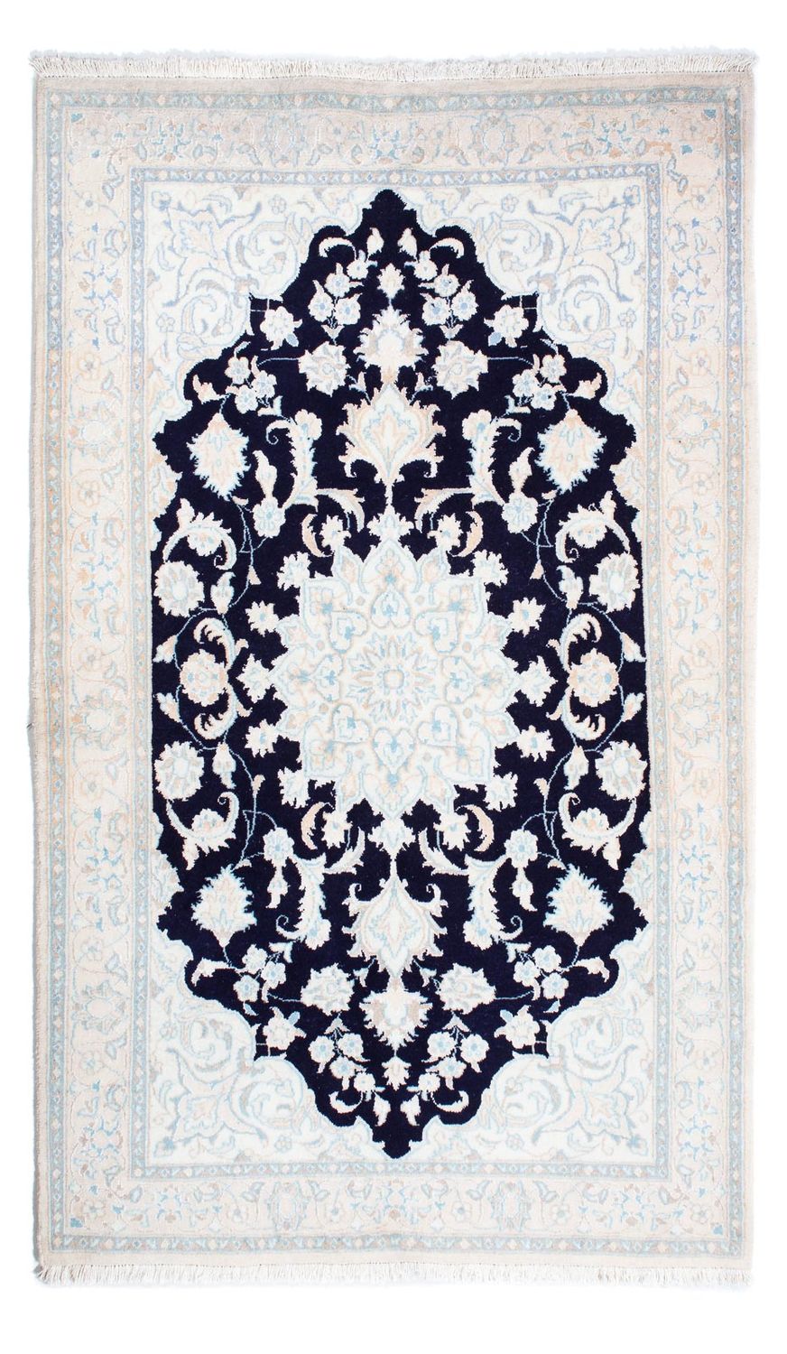 Tapis persan - Nain - Royal - 204 x 123 cm - beige