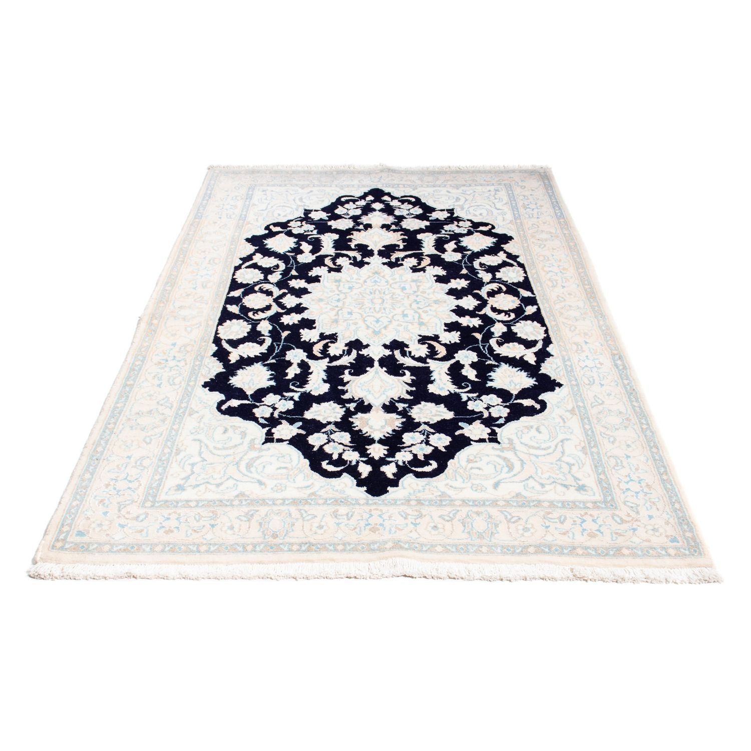 Tapis persan - Nain - Royal - 204 x 123 cm - beige