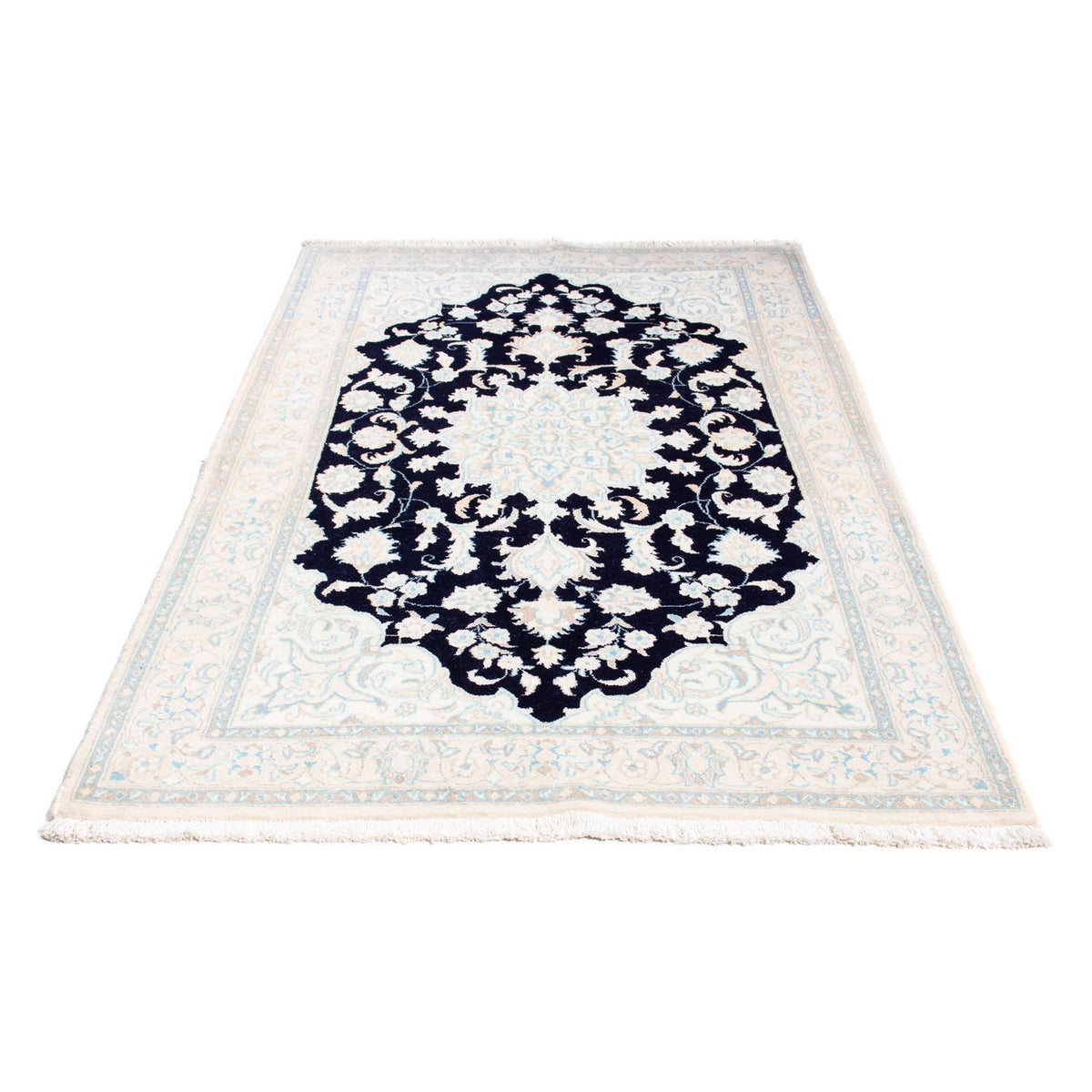 Tapis persan - Nain - Royal - 204 x 123 cm - beige