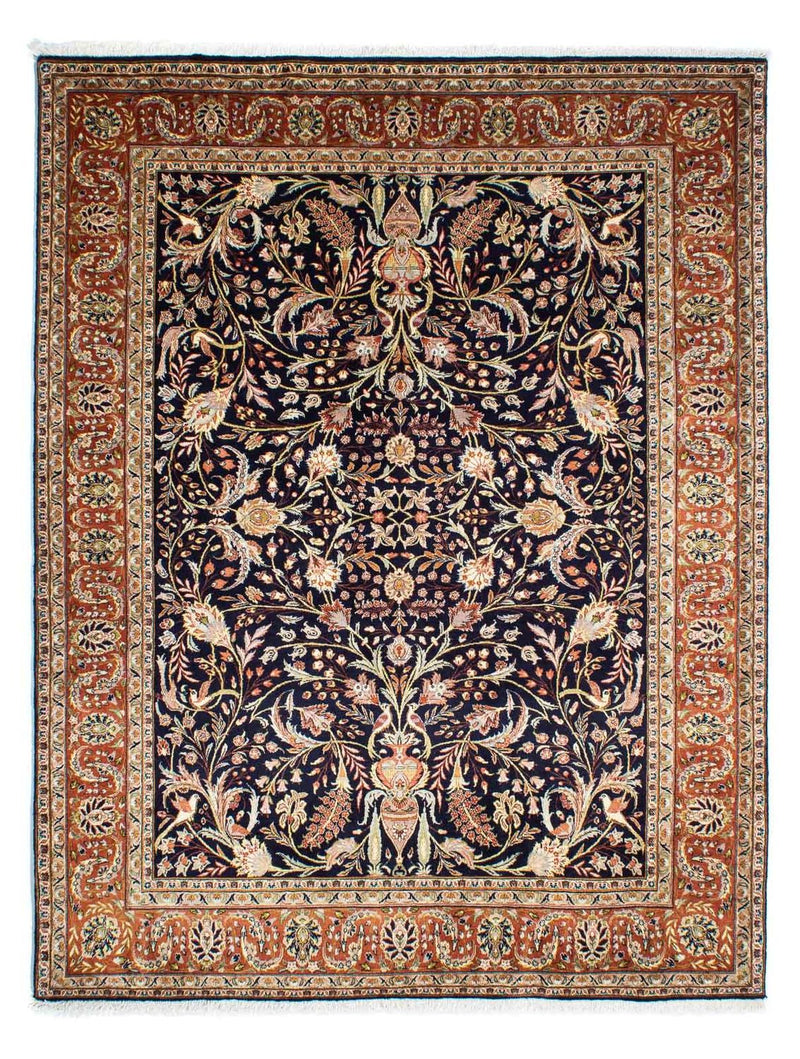 Tapis persan - Nomadic - 225 x 175 cm - bleu foncé