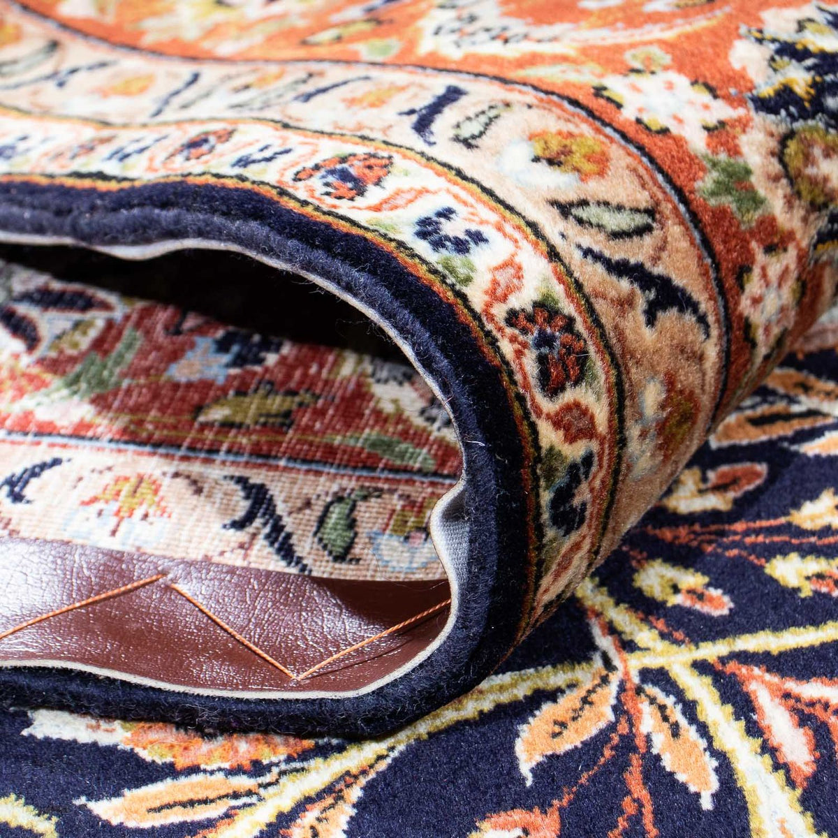 Tapis persan - Nomadic - 225 x 175 cm - bleu foncé