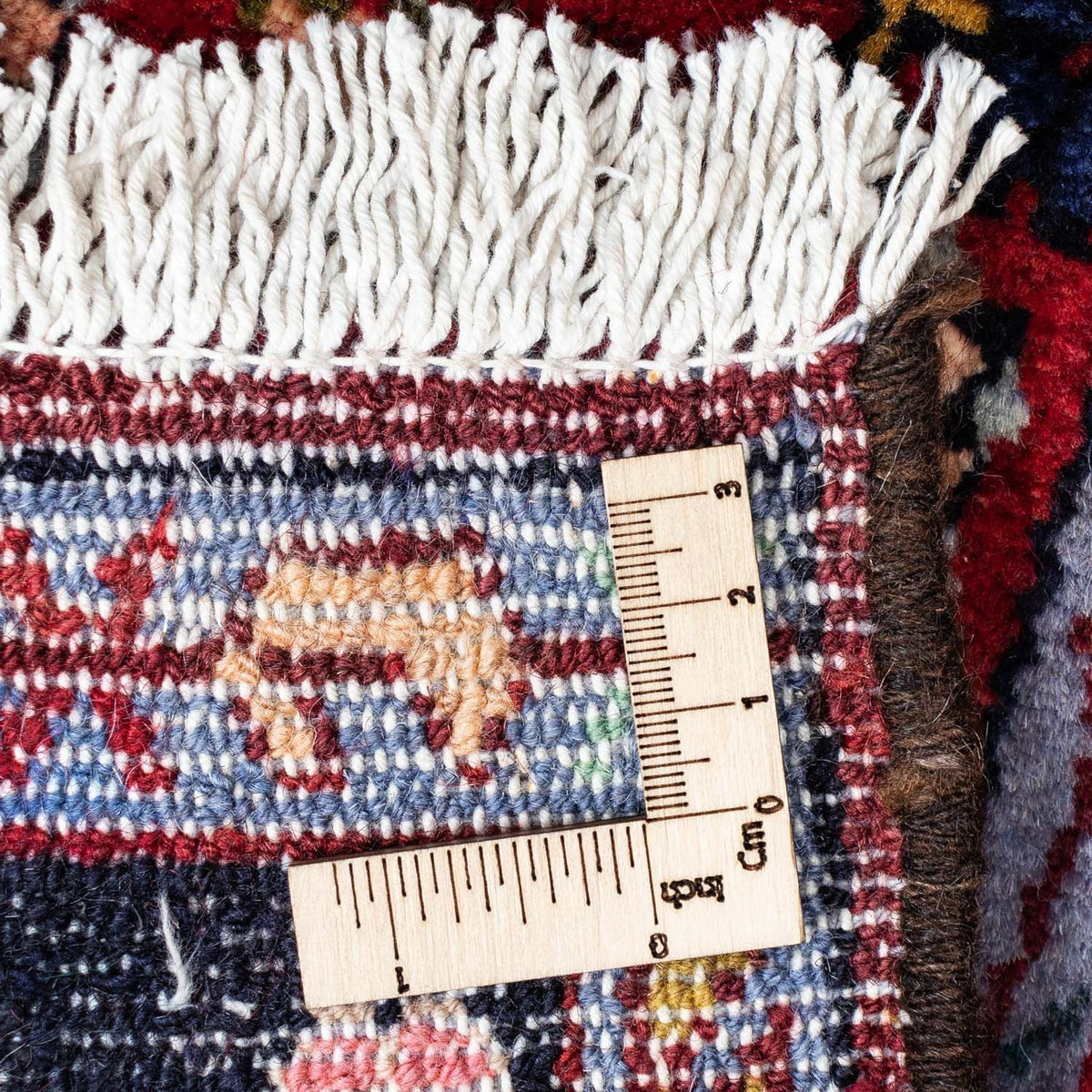 Tapis persan - Nomadic - 130 x 83 cm - rouge foncé