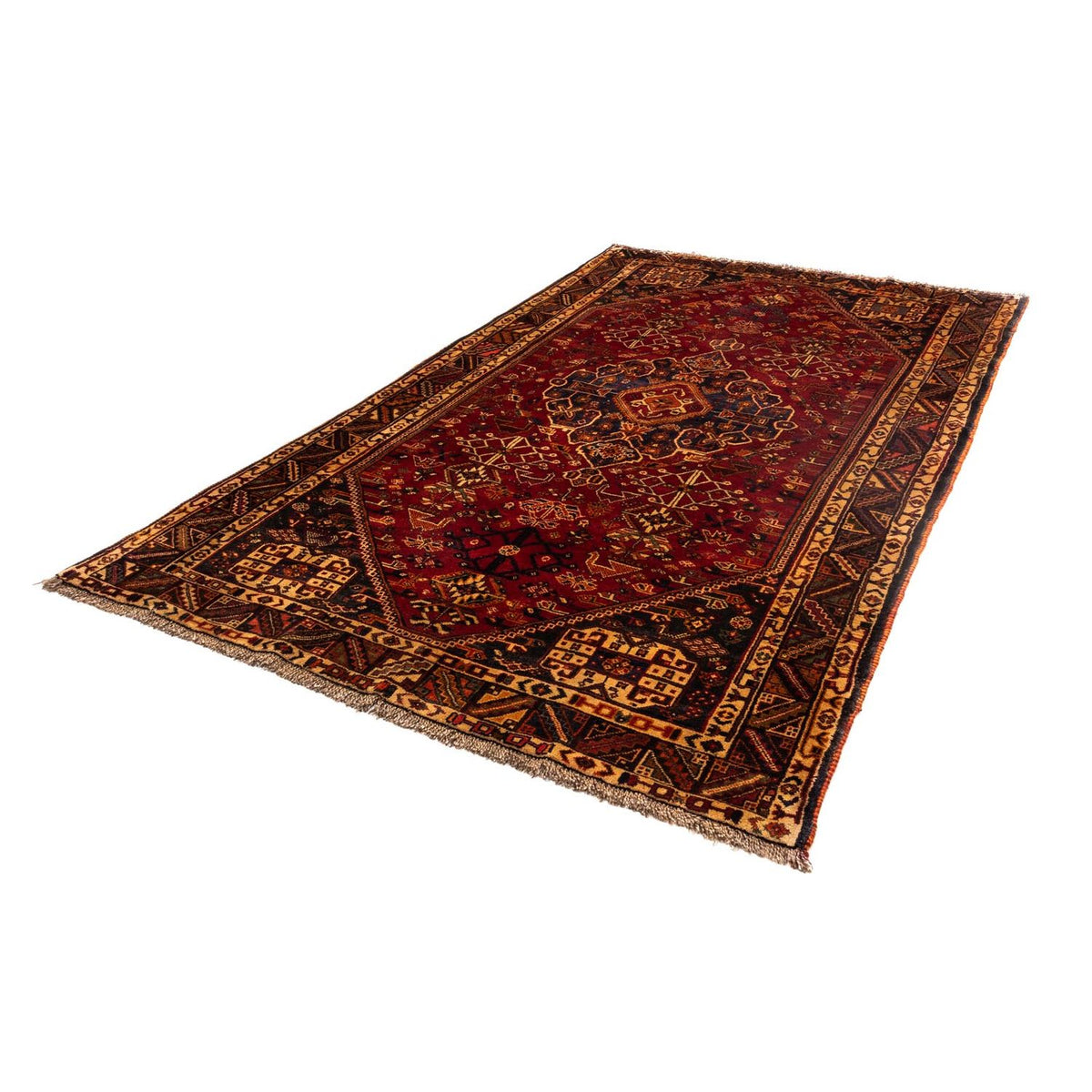 Tapis persan - Nomadic - 270 x 163 cm - rouge foncé