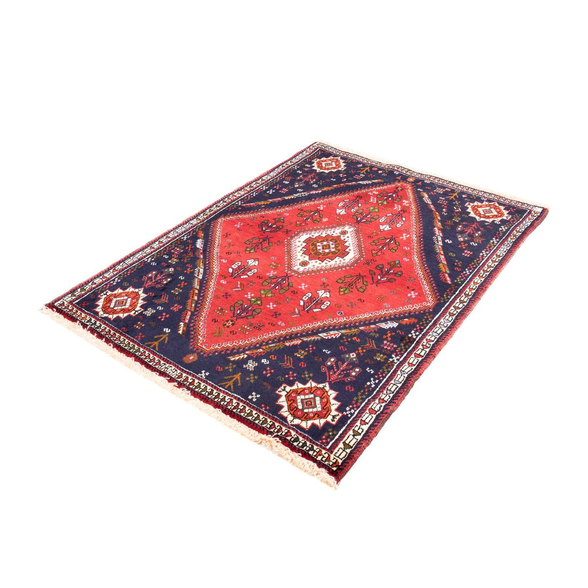 Tapis persan - Nomadic - 147 x 107 cm - bleu foncé