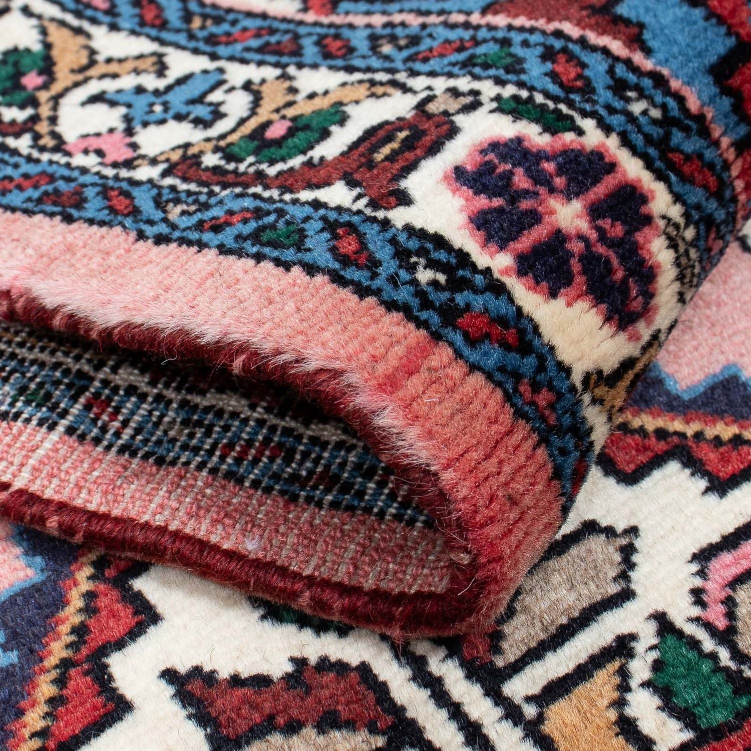 Tapis de couloir Tapis persan - Nomadic - 298 x 66 cm - rouge clair