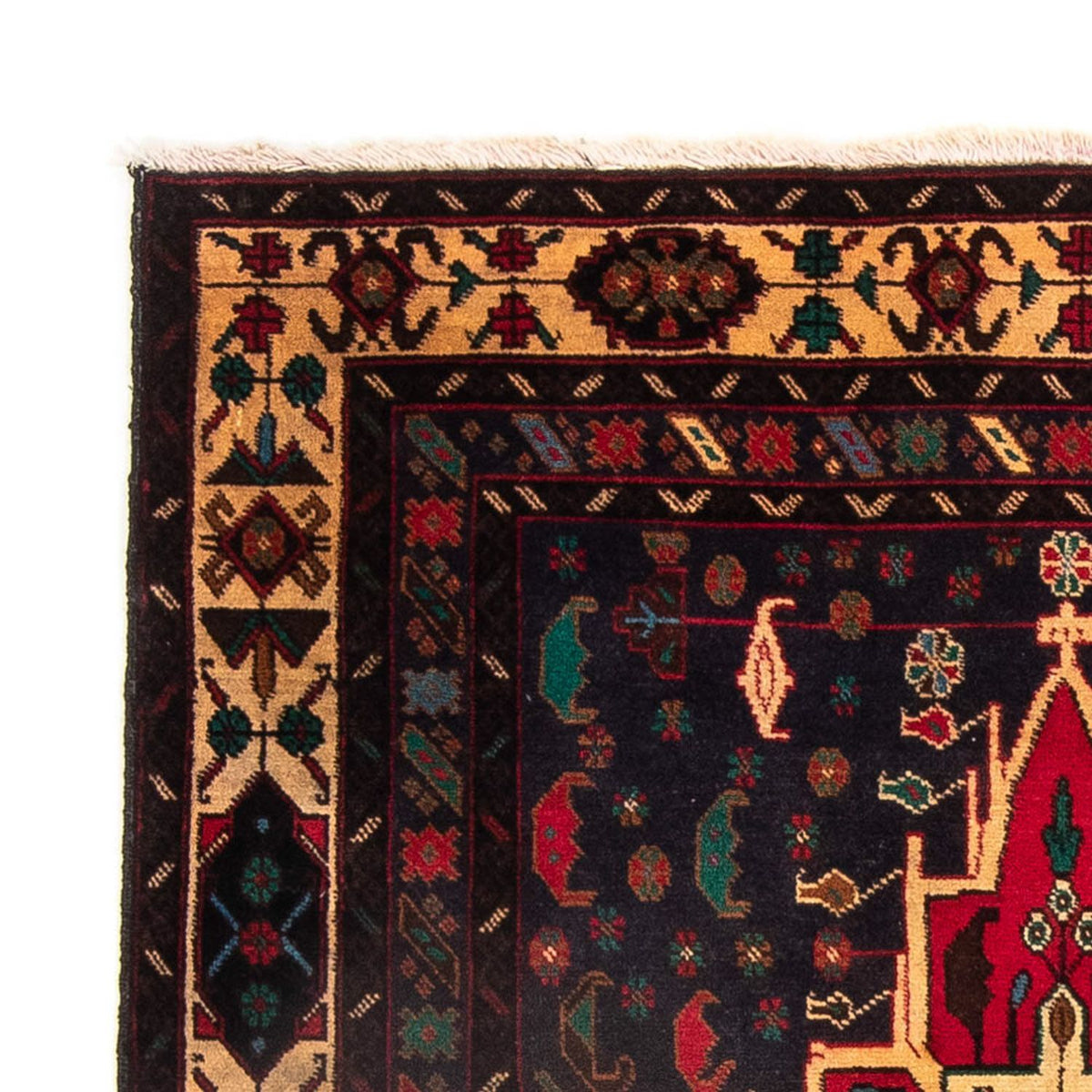 Tapis Belutsch - 180 x 115 cm - bleu foncé