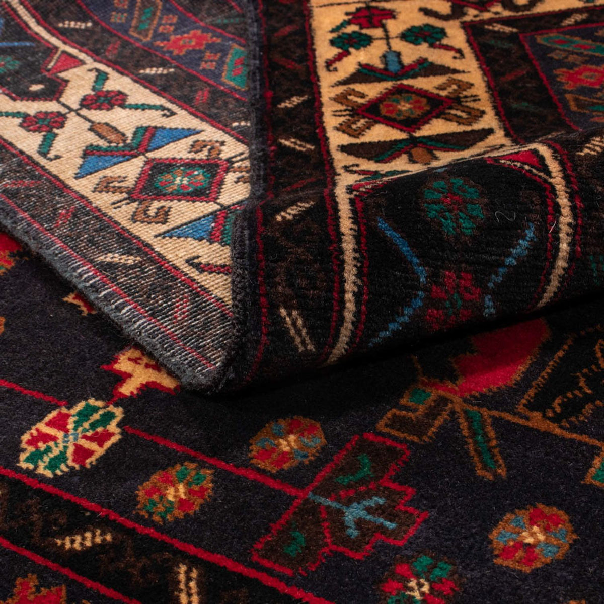 Tapis Belutsch - 180 x 115 cm - bleu foncé