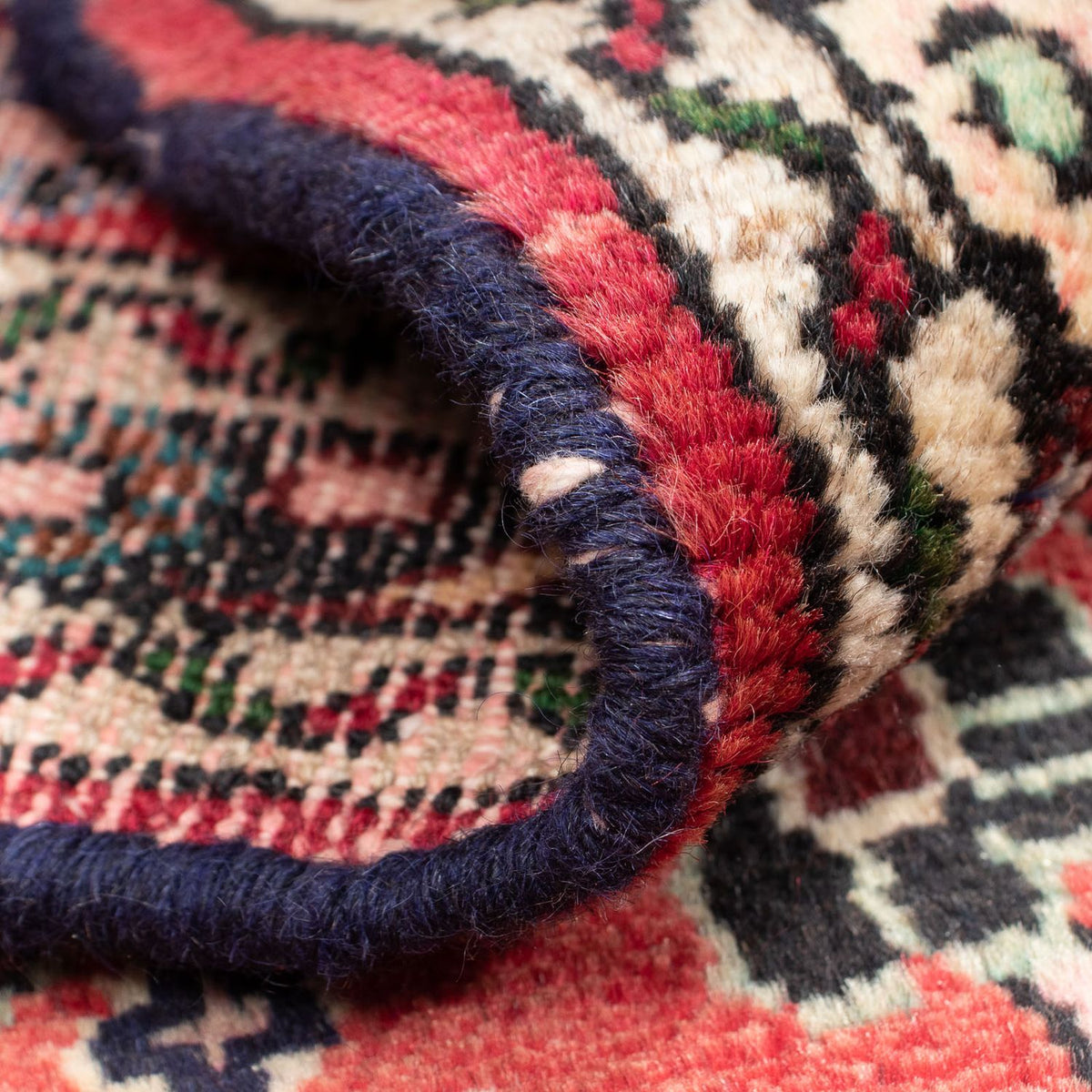 Tapis persan - Nomadic - 123 x 77 cm - rouge clair