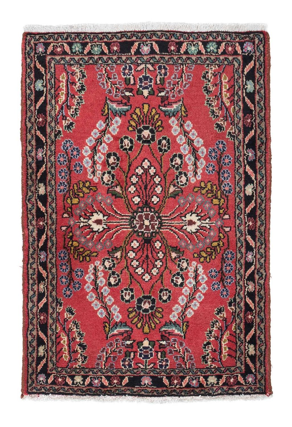 Tapis persan - Nomadic - 120 x 81 cm - rouge