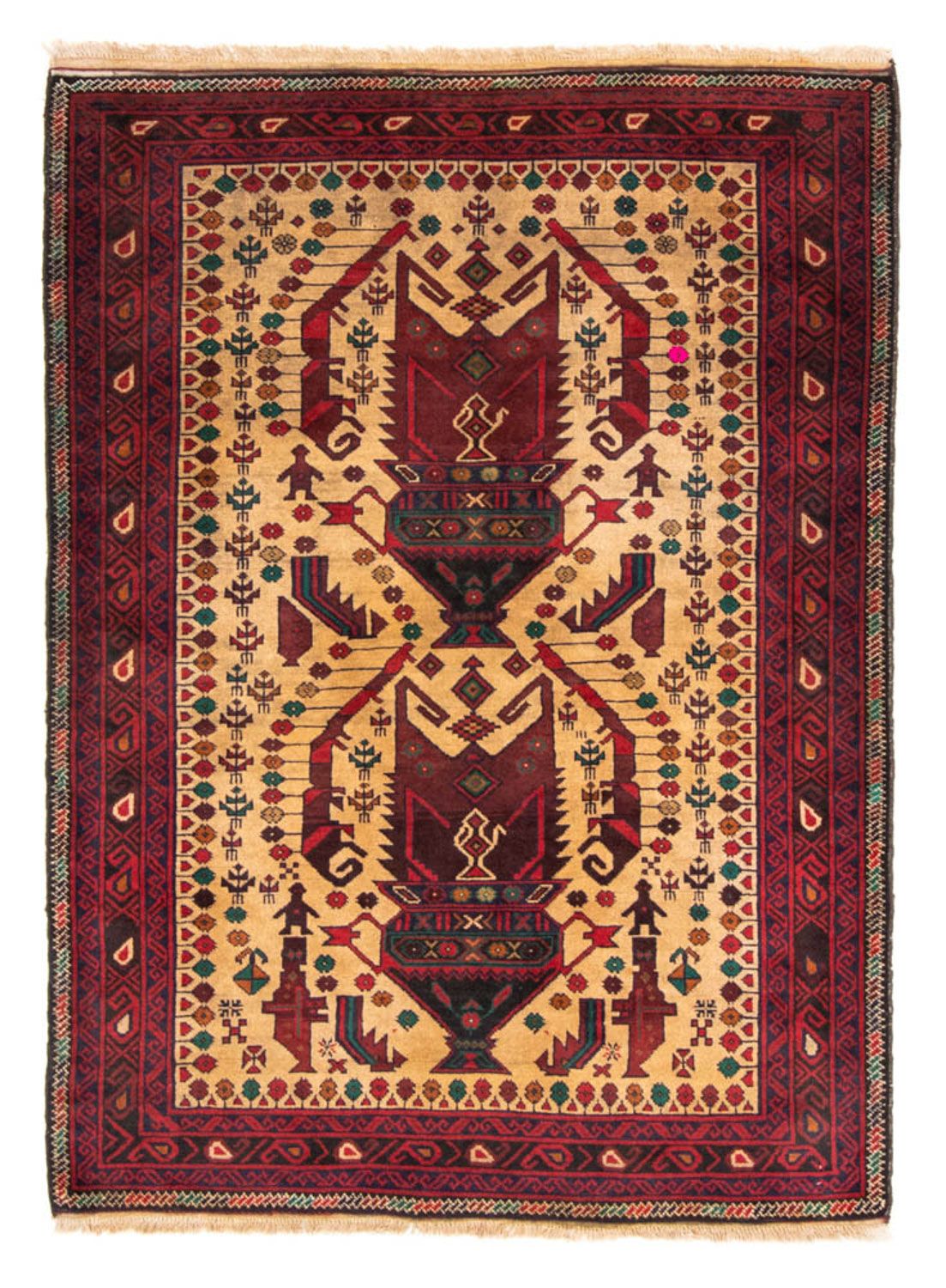 Tapis Belutsch - 169 x 118 cm - beige
