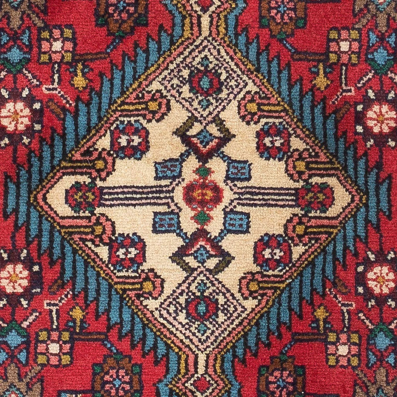 Tapis persan - Nomadic - 126 x 87 cm - rouge