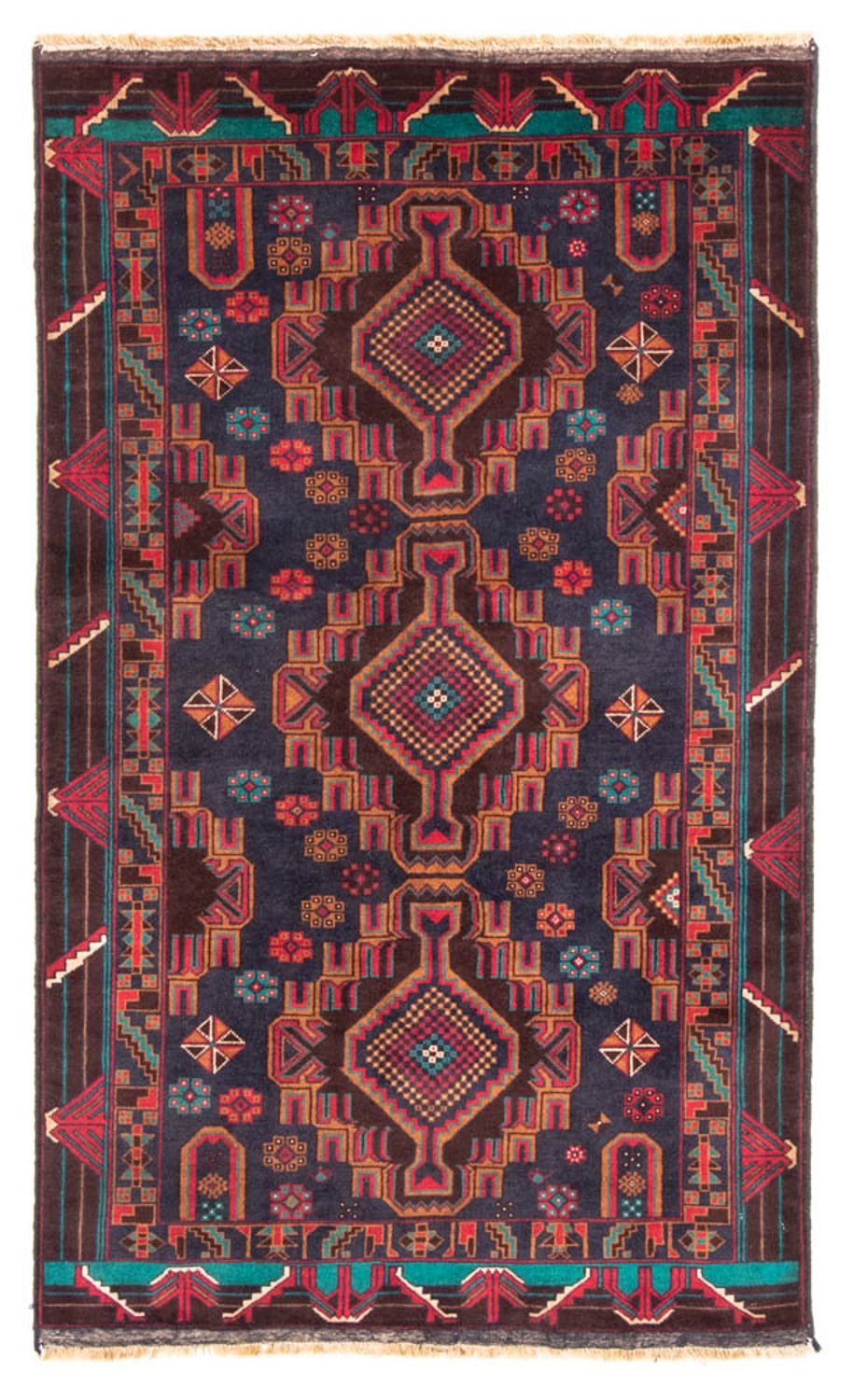Tapis de couloir Tapis Belutsch - 194 x 108 cm - rouge foncé