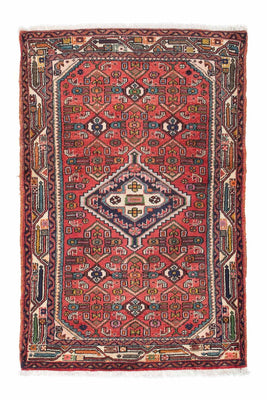 Tapis persan - Nomadic - 103 x 83 cm - rouge