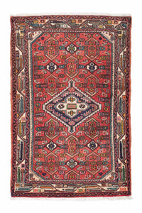 Tapis persan - Nomadic - 103 x 83 cm - rouge