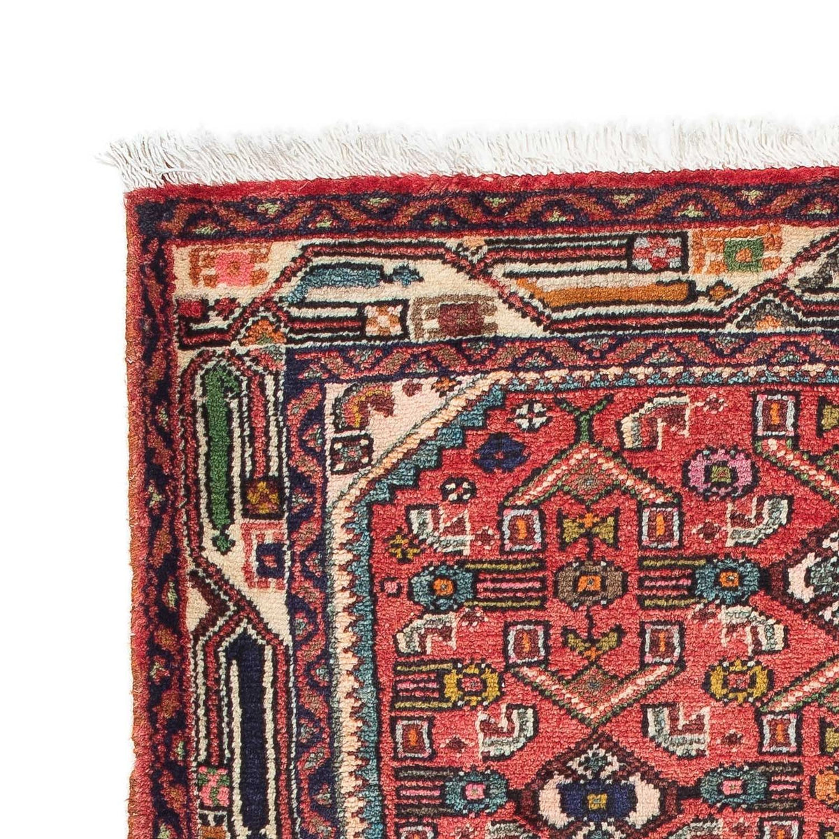 Tapis persan - Nomadic - 103 x 83 cm - rouge