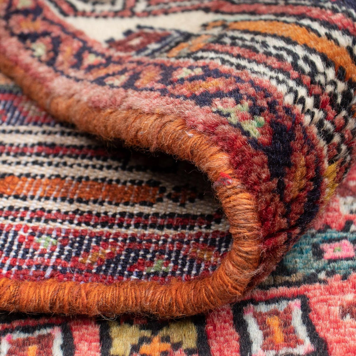 Tapis persan - Nomadic - 103 x 83 cm - rouge