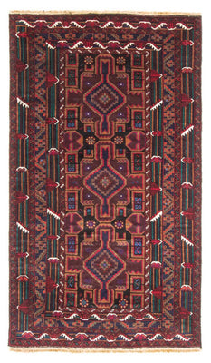 Tapis de couloir Tapis Belutsch - 190 x 106 cm - rouge foncé