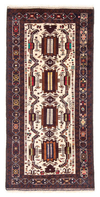 Tapis de couloir Tapis Belutsch - 207 x 100 cm - beige