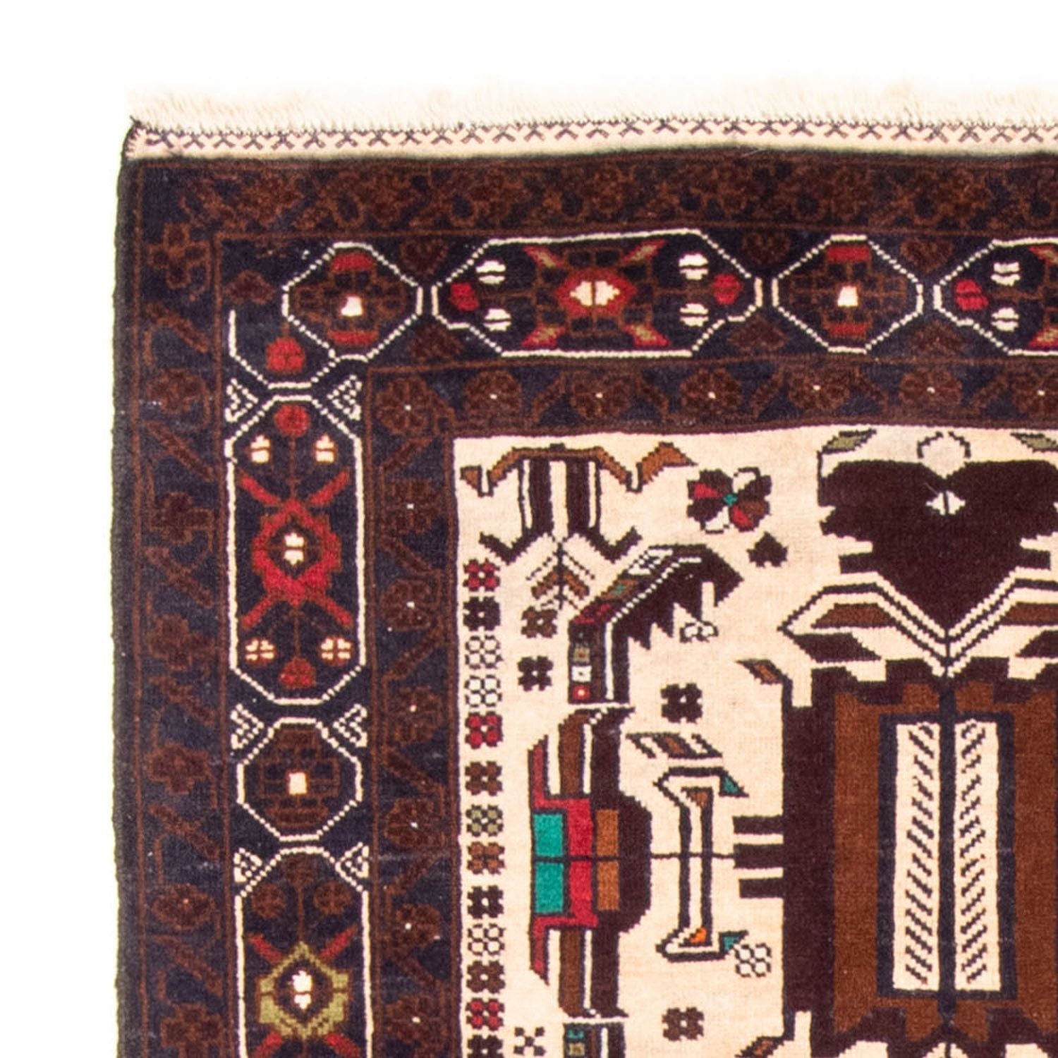 Tapis de couloir Tapis Belutsch - 207 x 100 cm - beige