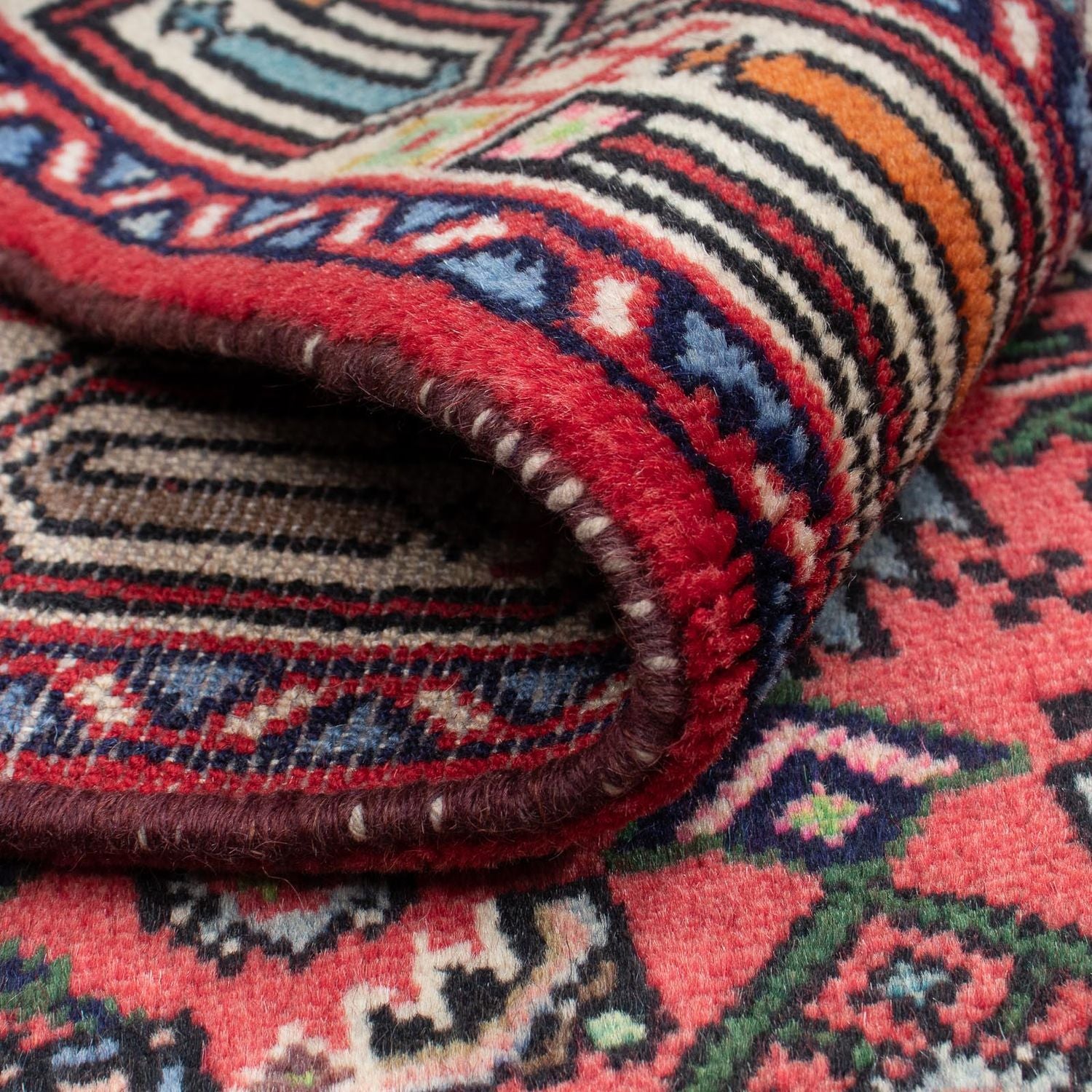 Tapis persan - Nomadic - 125 x 81 cm - rouge