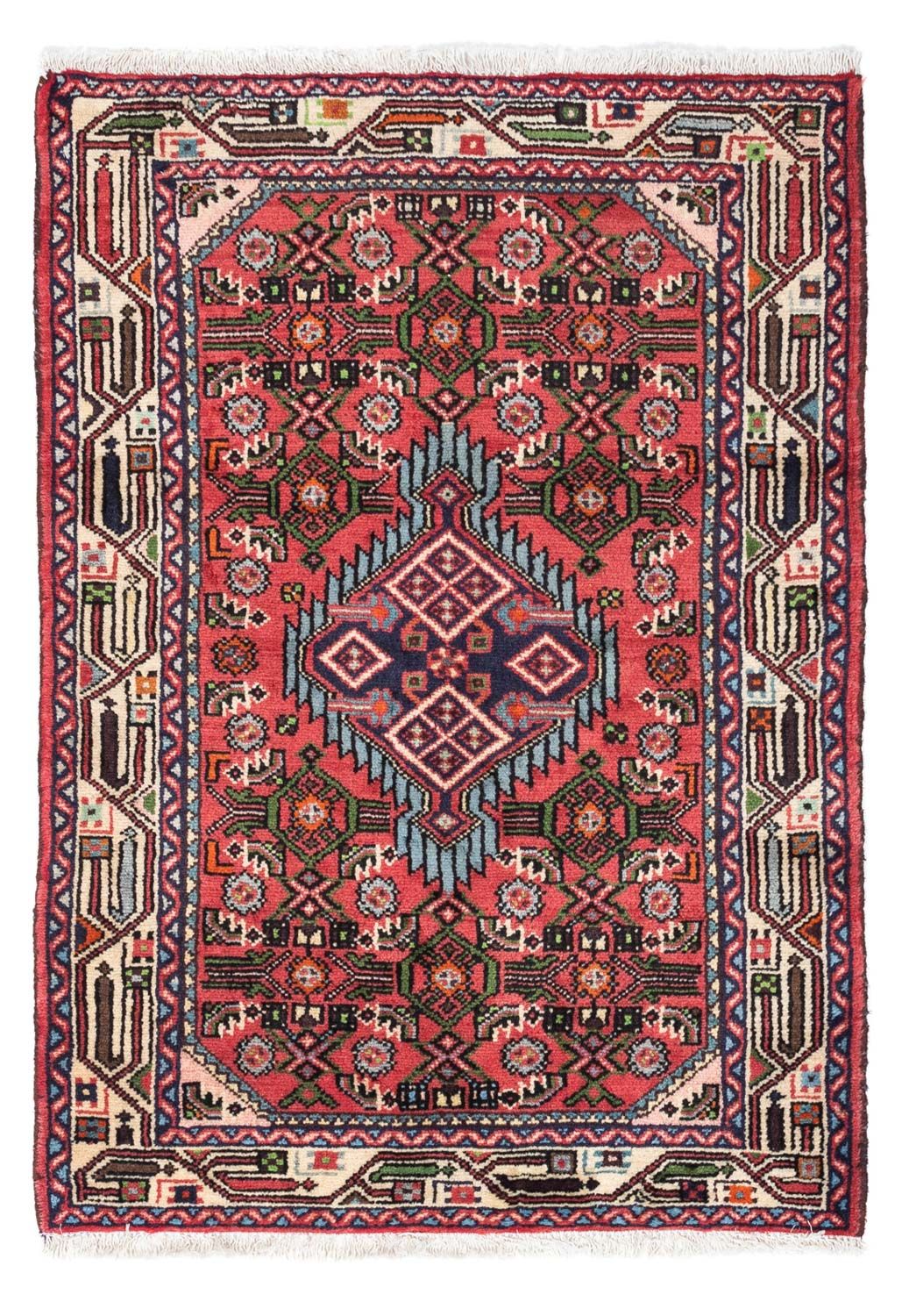 Tapis persan - Nomadic - 118 x 79 cm - rouge