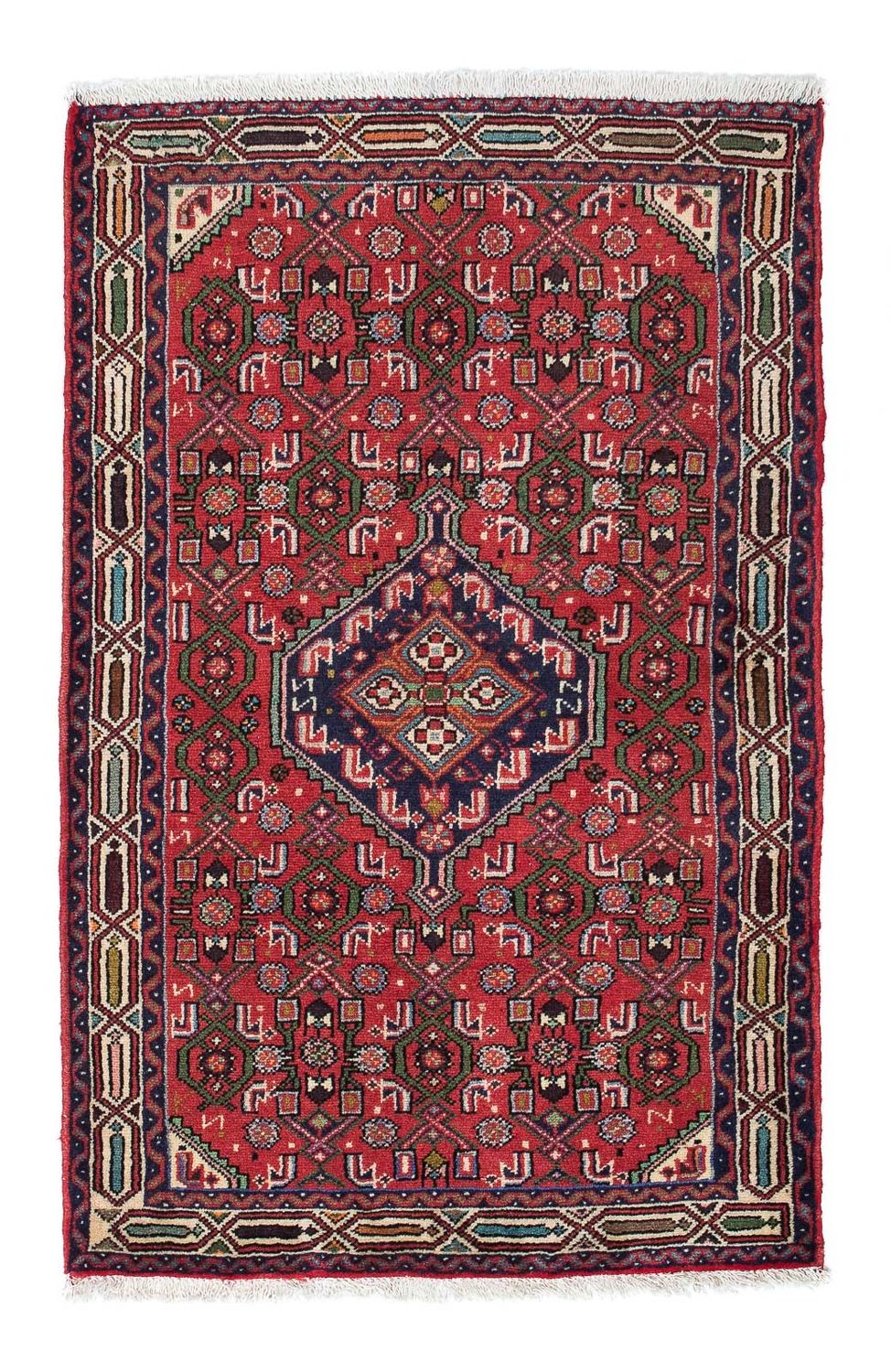 Tapis persan - Nomadic - 122 x 80 cm - rouge