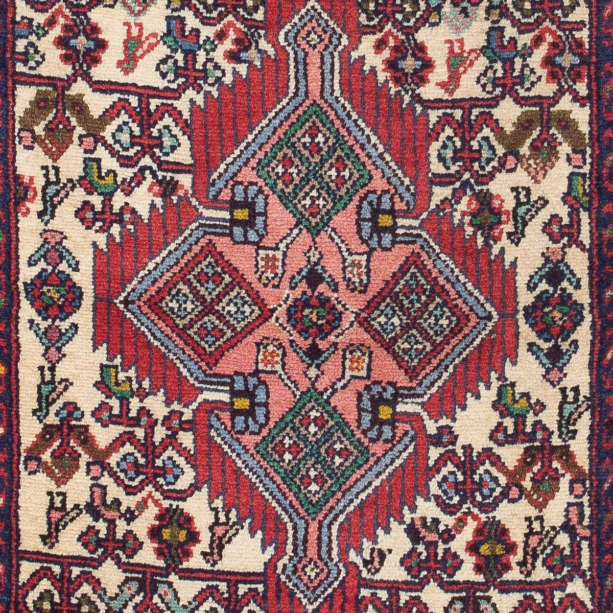 Tapis persan - Nomadic - 126 x 75 cm - beige